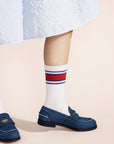 Hansel from Basel Athleisure Cashmere Crew: White / OS