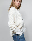 Closed Crew Zip Cardigan Ivory