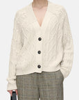 Closed Ivory Organic Cotton Cardigan