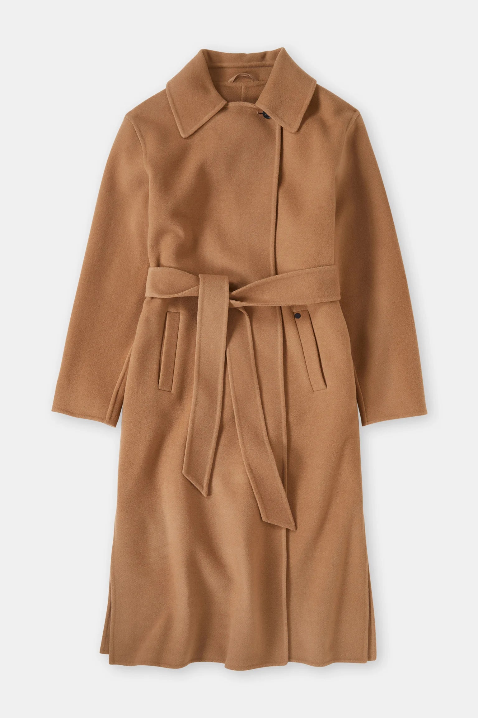 Closed Wrap Coat Biscotti Brown