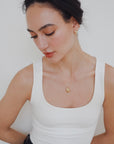 Odette New York Brass Comma Necklace