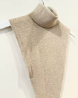 Hannayoo Works Dia T Undyed Cashmere Bandana in Airy Sand