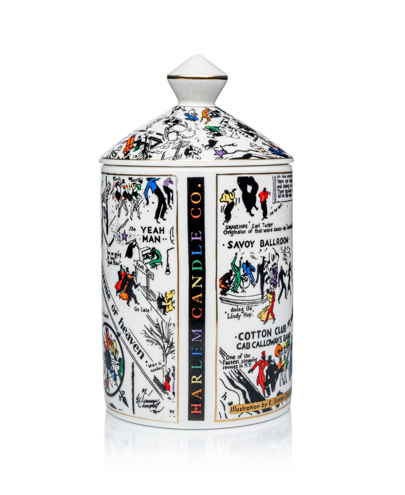 Harlem Candle Co. Langston Nightclub Map Ceramic Luxury Candle