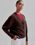 Sayaka Davis Balloon Sleeve Cardigan in Wood