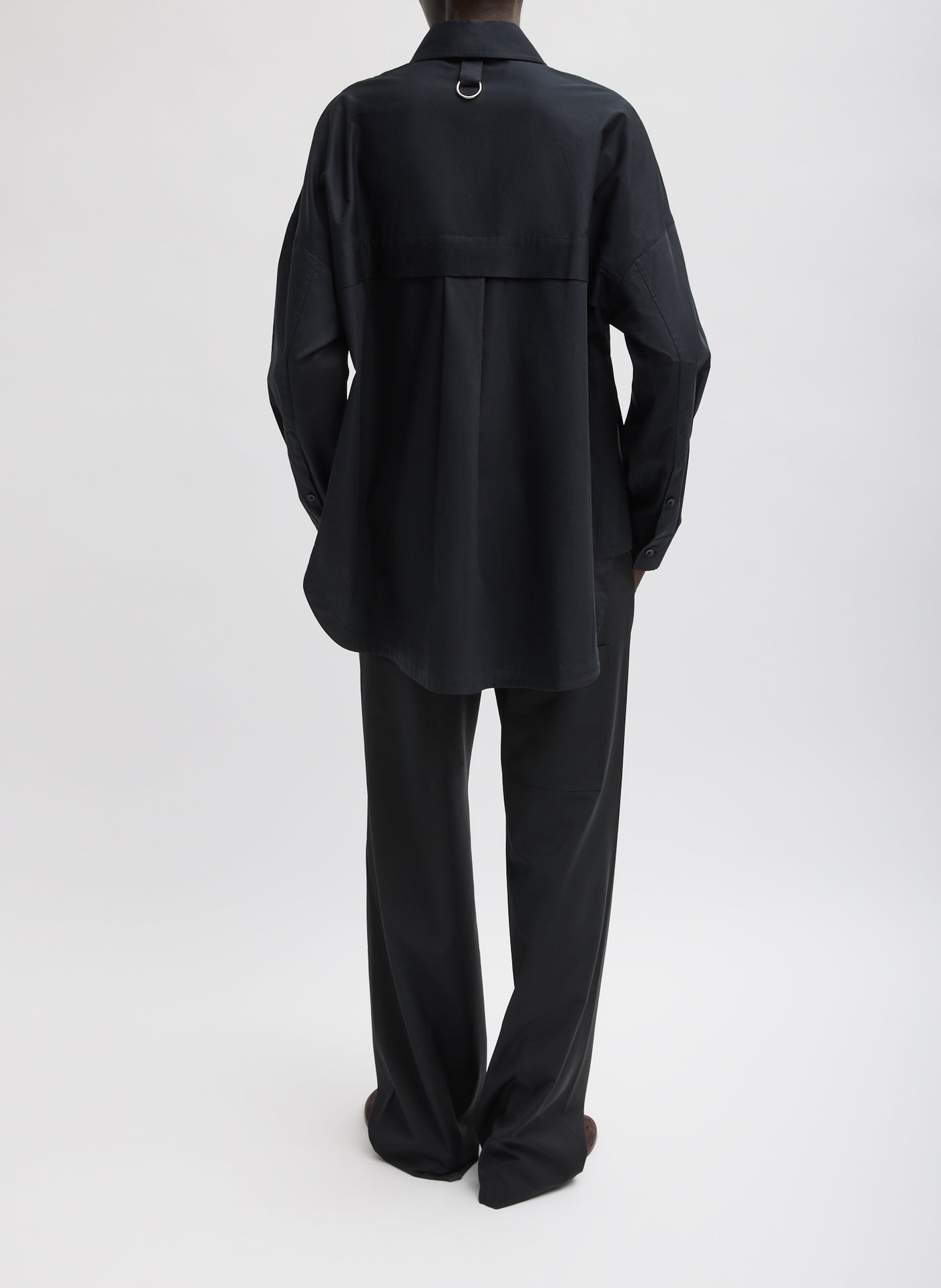 Tibi Black Oversized Gabe Shirt
