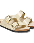 Birkenstock Arizona Big Buckle High Shine Ecru Leather