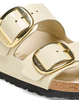 Birkenstock Arizona Big Buckle High Shine Ecru Leather