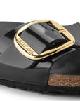 Birkenstock Madrid Big Buckle High Shine Leather Black