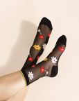 Hansel from Basel Louann Sheer Crew: Black / OS