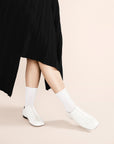 Hansel from Basel Optic White Trouser Crew Socks