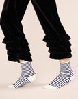 Hansel from Basel Nautical Stripe Crew Socks