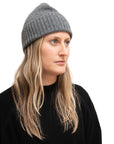 Meg Cohen Silver Cashmere Ski Hat