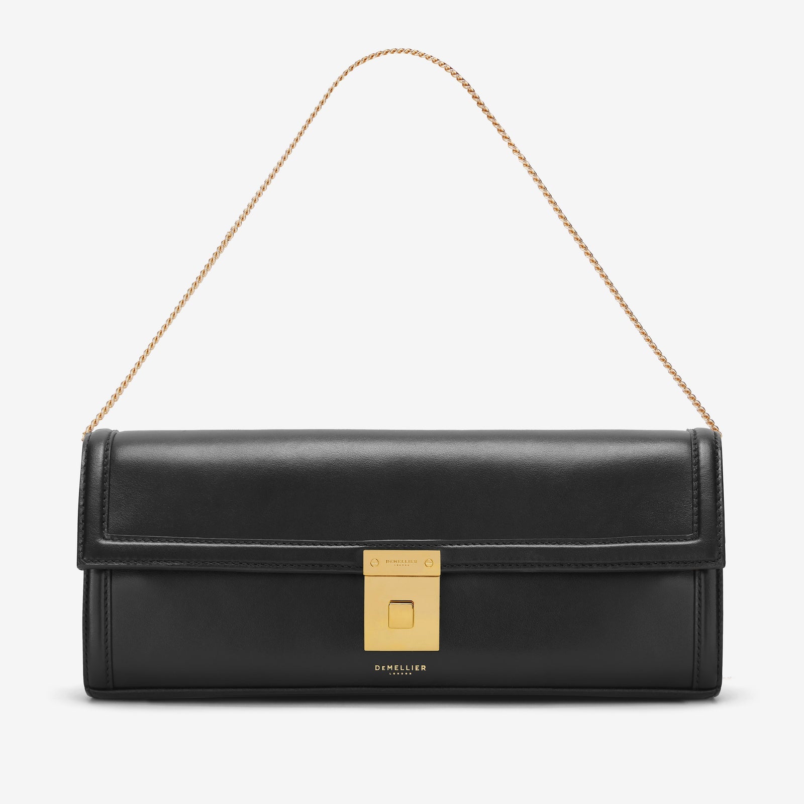 DeMellier Black Paris Clutch