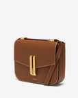 DeMellier Vancouver Tan Small Grain Leather with Ecru Stitching