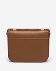 DeMellier Vancouver Tan Small Grain Leather with Ecru Stitching