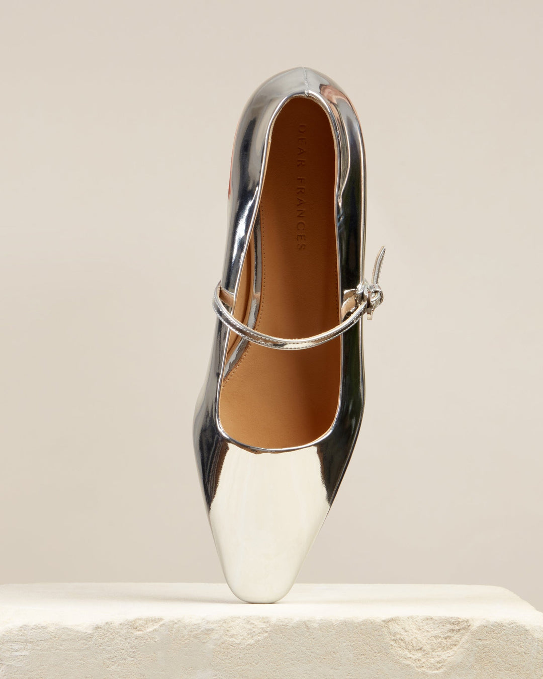 Dear Frances Silver Mary Jane Flat