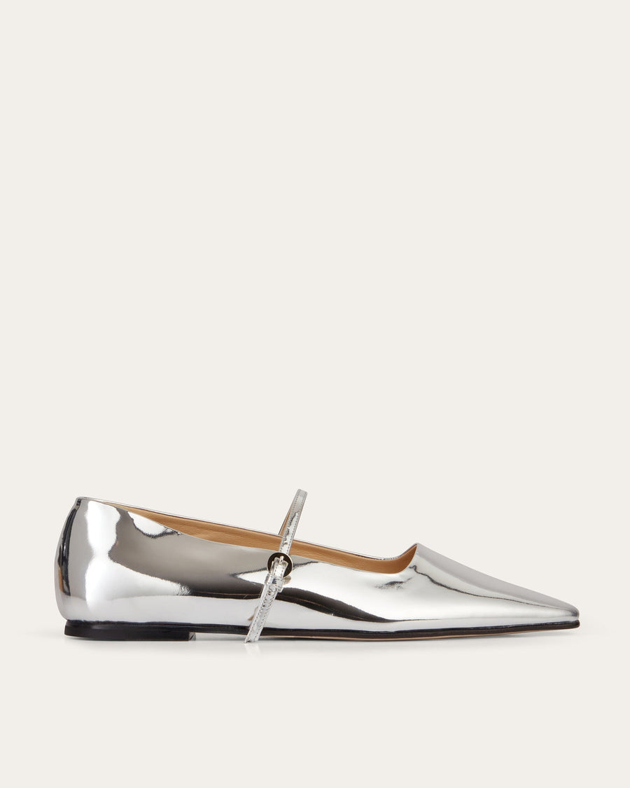 Dear Frances Silver Mary Jane Flat