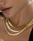 Simone The Label Slick Gold Chain Necklace
